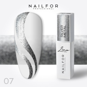 line-gel-nail-art-silver-metal
